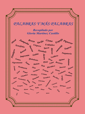 cover image of Palabras y más palabras